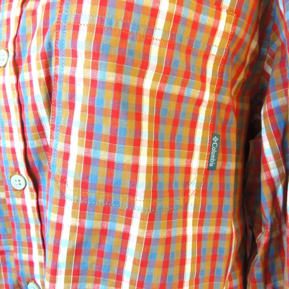 Columbia Men’s Long Sleeve Plaid Casual Button Dress Shirt Size XL Button Down - Picture 9 of 12